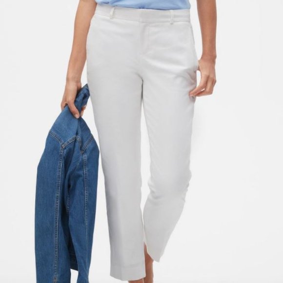Banana Republic Pants - NWOT Banana Republic White Linen Tailor Ankle Pant